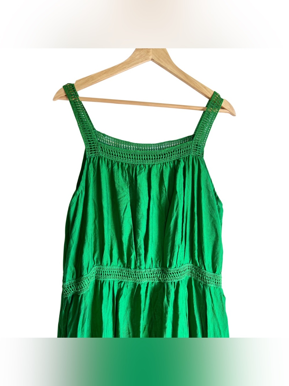 Green Ruffle Boho Maxi Dress - Picture 3 of 6
